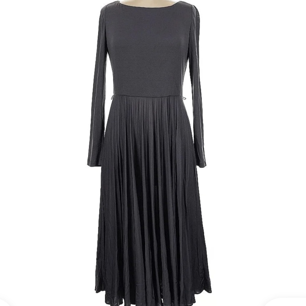Black Pleated Dress